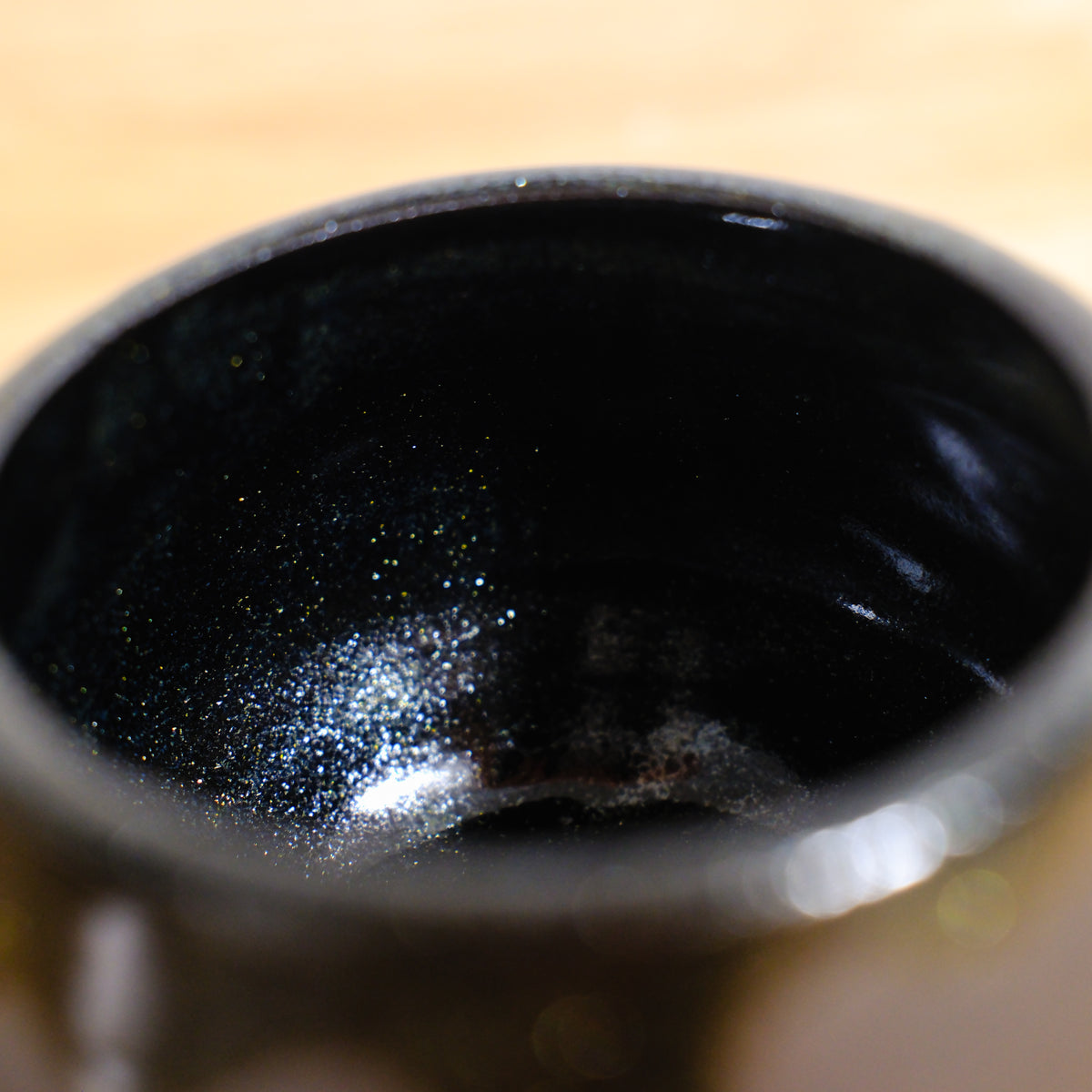 Black Shimmer Burnished Cauldron