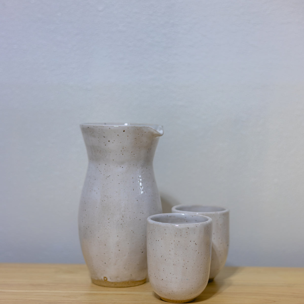 Speckle White Carafe