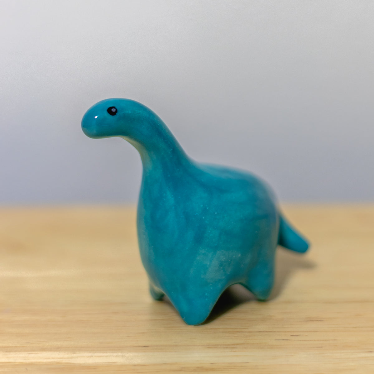 Teal Dino Figurine
