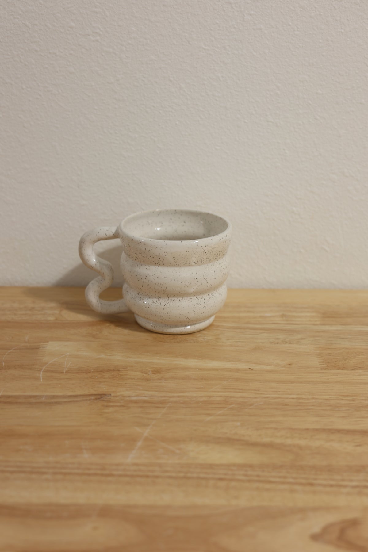 Speckled White Mug