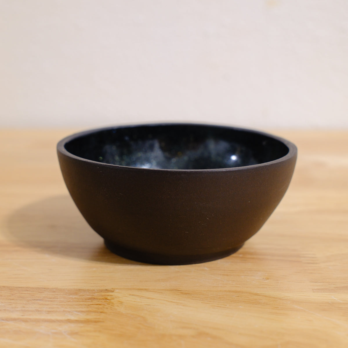 Black Shimmer Burnished Bowl
