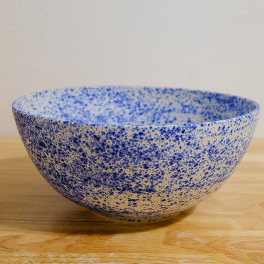 Speckled Blue Serving Bowl