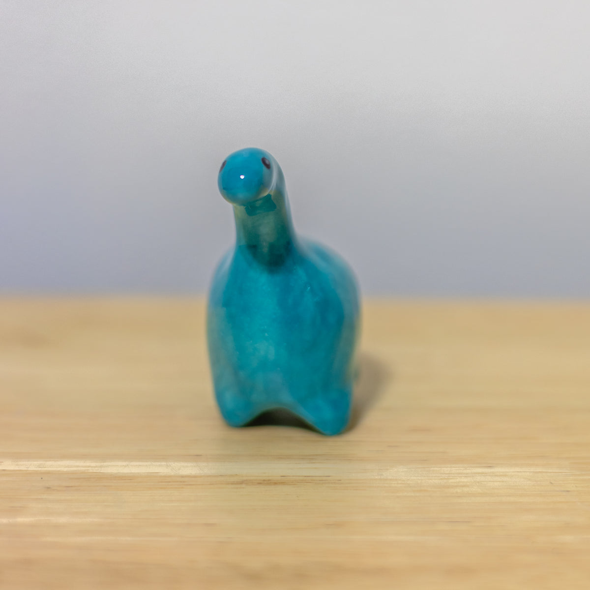 Teal Dino Figurine