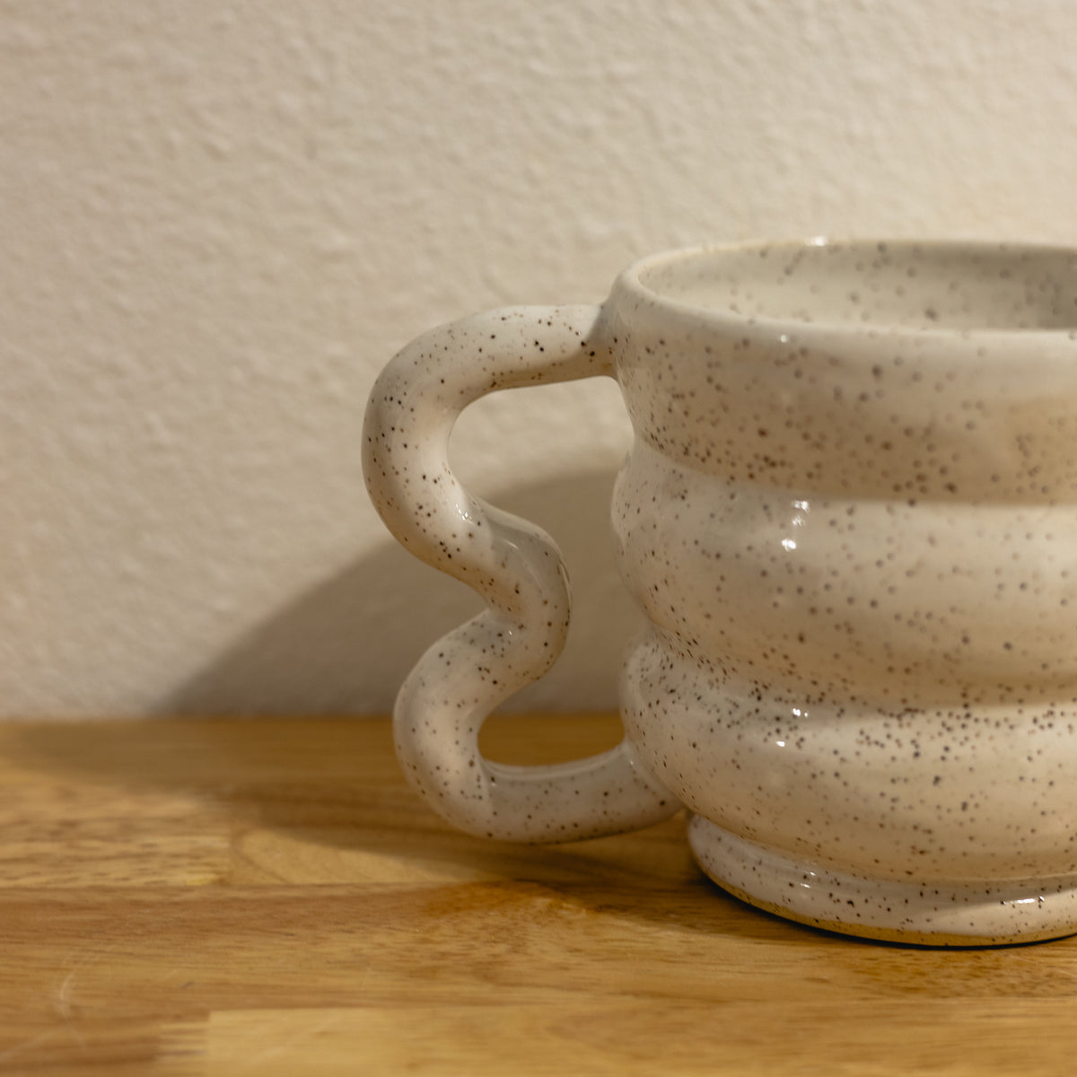 Speckled White Mug