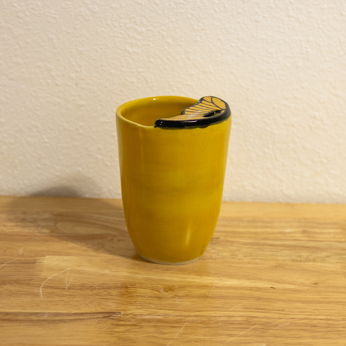 Yellow Butterfly Travel Cup