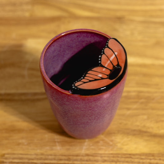 Perfect Pink Butterfly Travel Cups