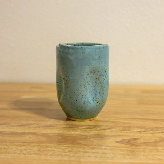 Sky Blue Dimple Travel Cup
