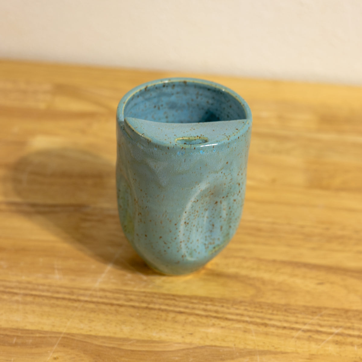Sky Blue Dimple Travel Cup
