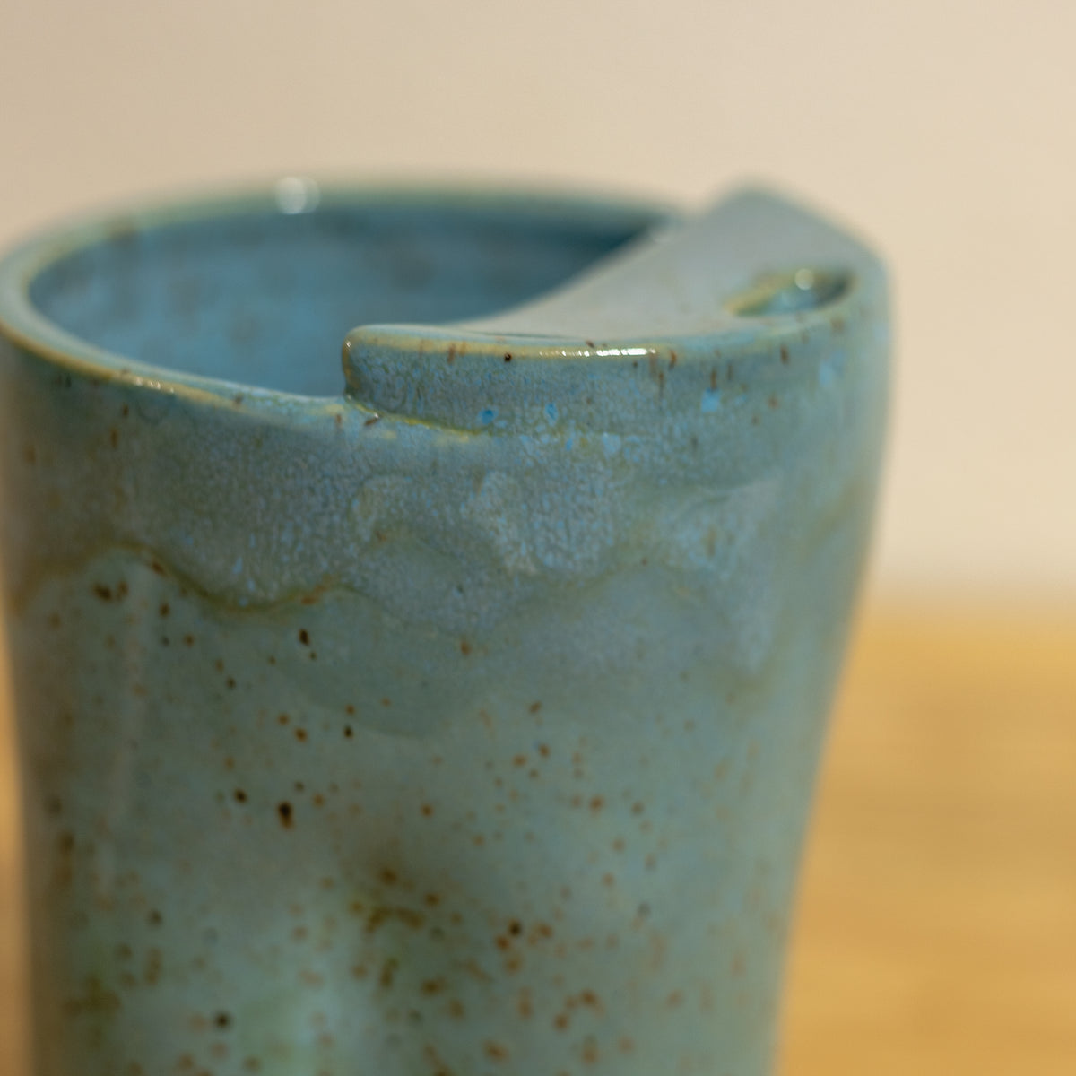 Sky Blue Dimple Travel Cup