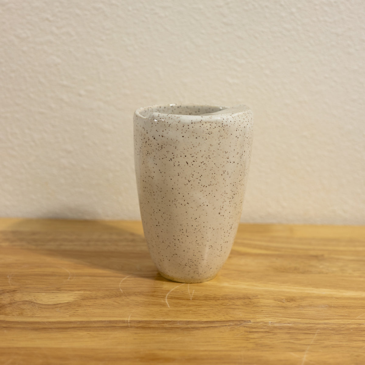 Speckle White Travel Cup