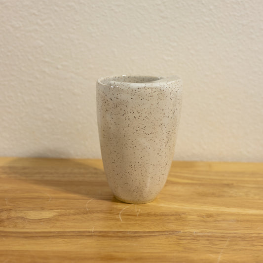 Speckle White Travel Cup